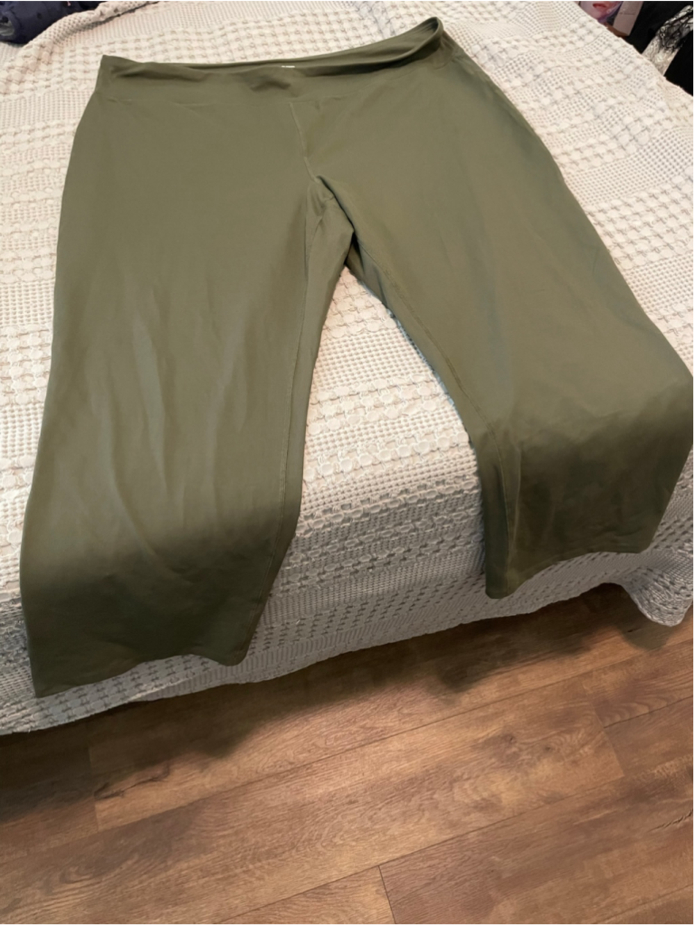 Women's Lands' End Leggings 3X Green relaxed fit loungewear